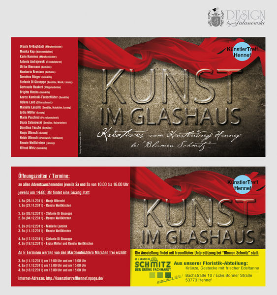 Flyer: Kunst im Glashaus